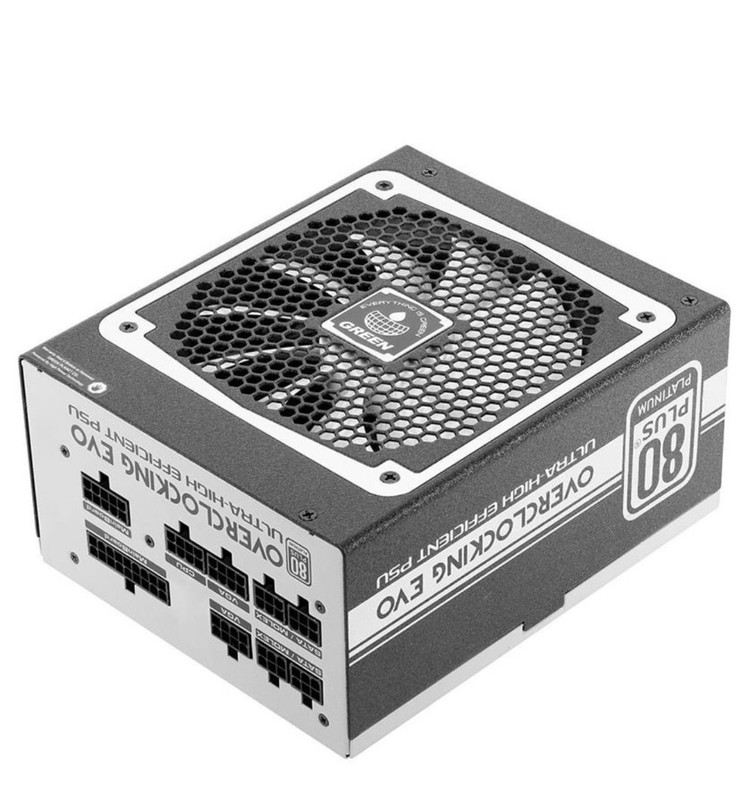 پاور گرین 650 وات فول ماژولار مدل GP650B-OCPT به همراه پک کامل کابل
